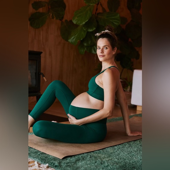 FP x Hatch Never Better Square Neck Maternity Sports Bra in Garden Green M NWT - Picture 4 of 8